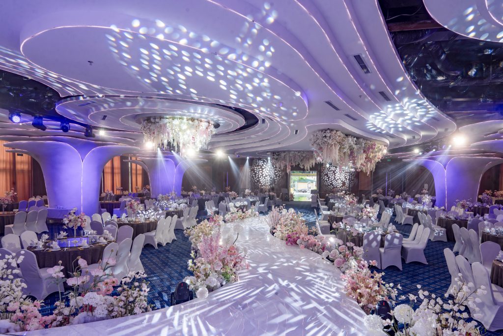không gian tiệc cưới Luminous of Light - tầng 1 CTM Palace