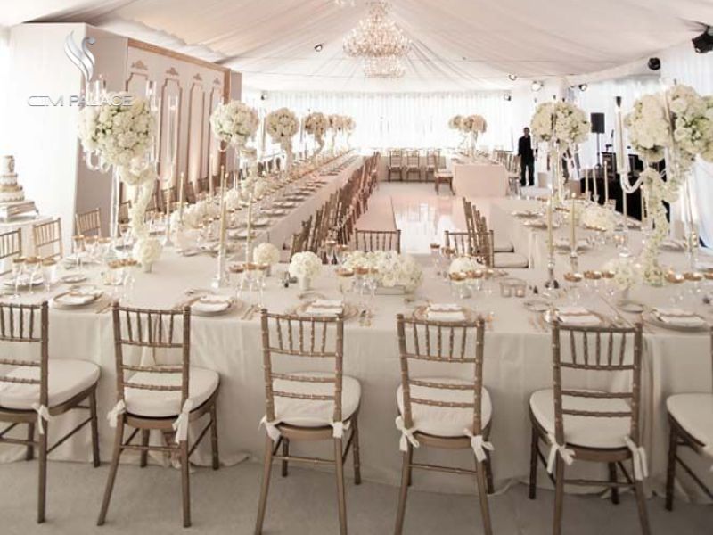 không gian tiệc cưới White Elegant
